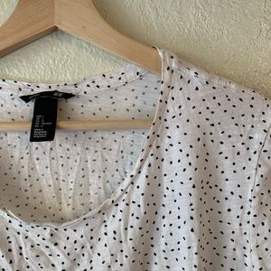 H&M polka dot top, L